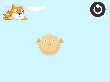 Cat Catching a Fish