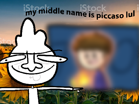 i did art in a stock image field. (DMCE)