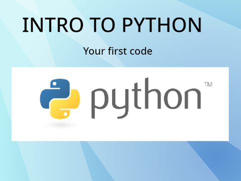 INTRO TO PYTHON #tutorials