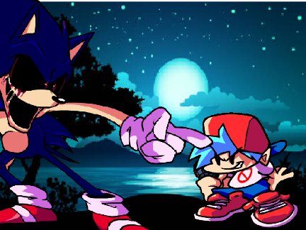 fnf sonic exe vs bf test but i used random coding blocks.