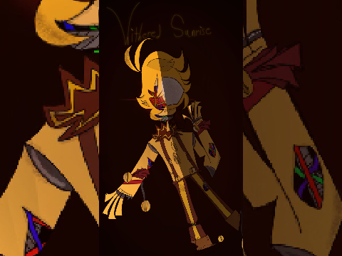 (Reposted) (Human-ish) Withered Sunrise || FNAF Concept Art