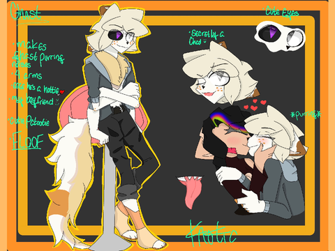 ::Fursona Ref:: Ghast (Coyote-Cat hybrid)