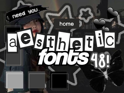 › aesthetic fonts