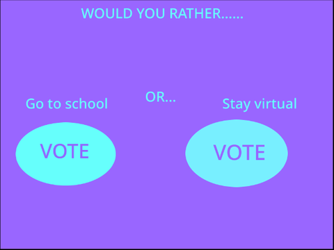 Would You Rather... Go to school! Or... Stay Virtual!