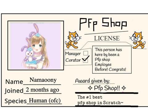 My Pfp card