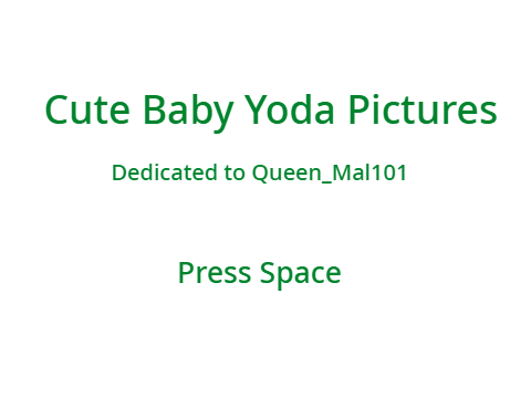 Cute Baby Yoda Pictures for Queen_Mal101 