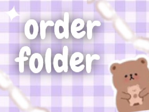 order folder ✧