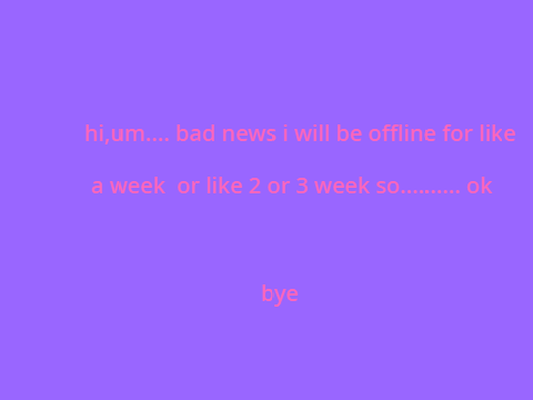 bad news