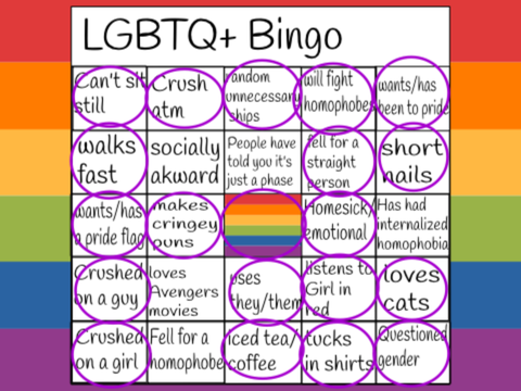 LGBTQ+ Bingo!  remix remix remix remix