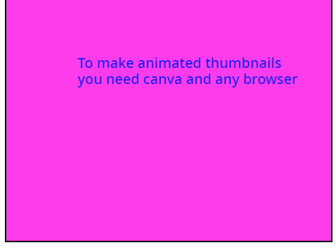 how to keep animated thumbnails and banner!!