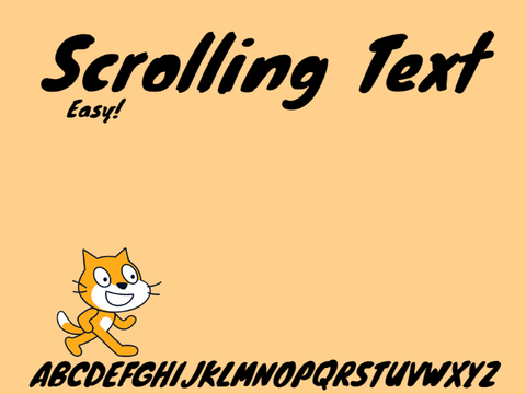Make scrolling text!