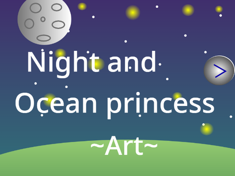 DIGITAL ART Night and ocean princess