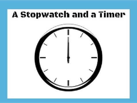 A Stopwatch and a Timer