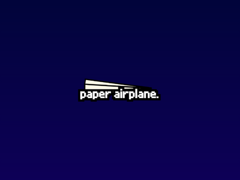 paper airplane.