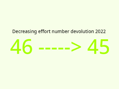 Decreasing effort number devolution 2022 (47 to 46) remix remix