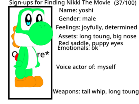 Sign-ups for Finding NikkI The Movie (39/100) remix remix