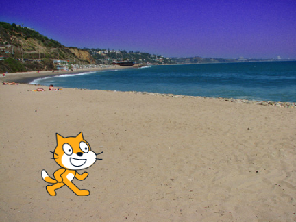 Scratch Cat goes Swimming!