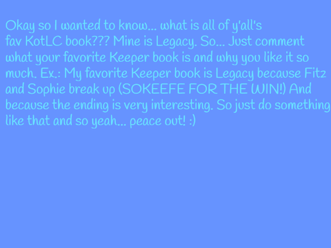 What is Your Fav KotLC Book?