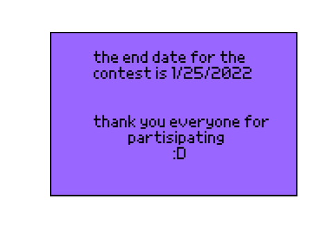 Manta5182 Bestest Game Contest End Date