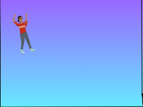 A Game about a tiny student falling in slow motion.