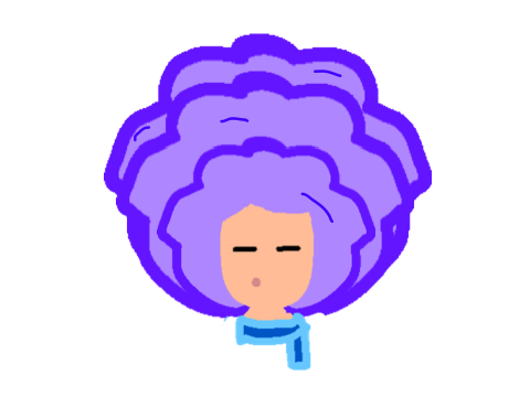 Face in a Pom pom