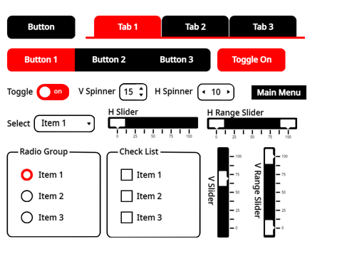 UI Controls High Contrast