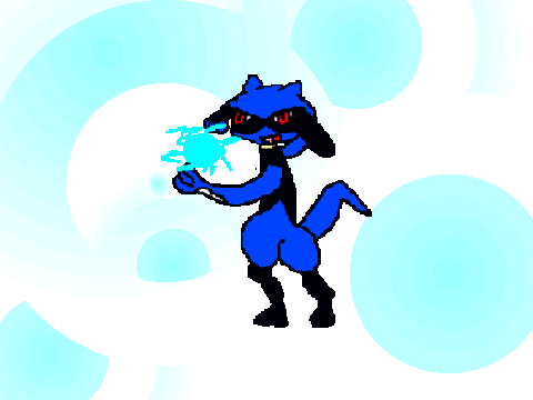 Lucario and Riolu  Sprites!!