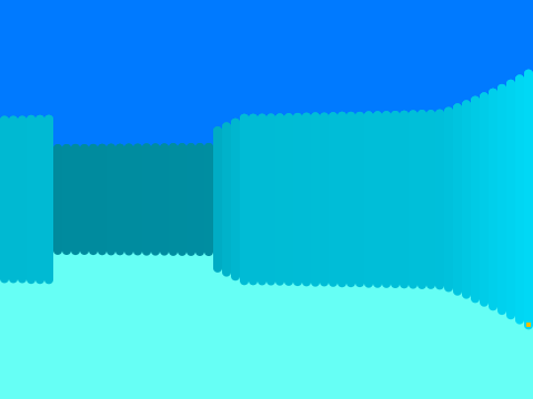 cyan house 3D
