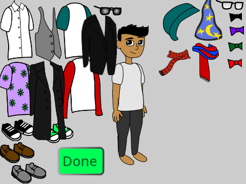 Dress-up boy
