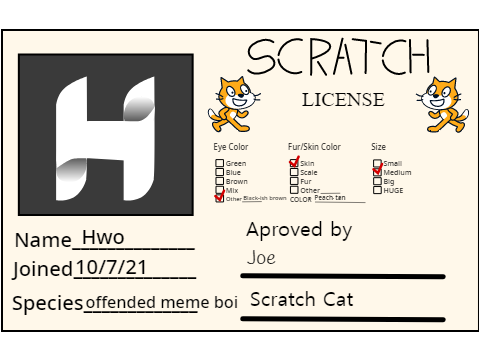 my scratch license