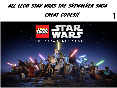 Cheat codes for Lego star wars the skywalker saga 