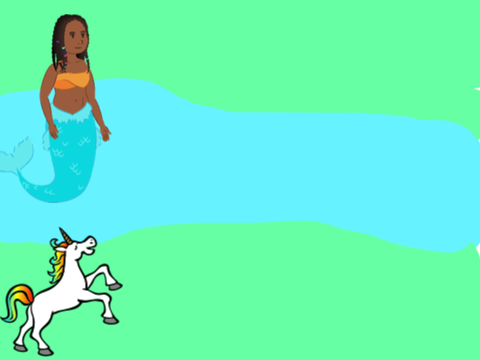 Unicorn and mermaid  
