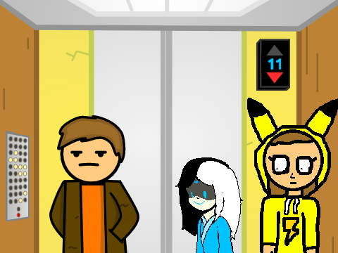 Add Yourself Waiting in the Elevator 