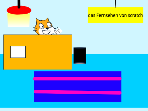 das Fernsehen von Scratch desin idee