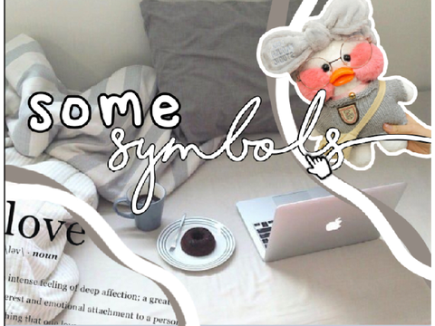 ⌦ ꒱ some symbols
