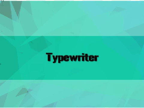 Typewriter (fixed)