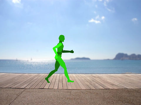 walking man 100%pen