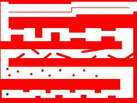 Maze game 4 ╔ ╩ ╦