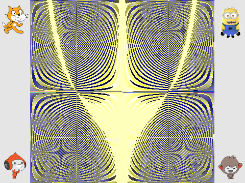 Not Quite Symmetrical Moire Patterns