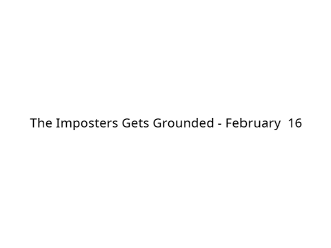 my grounded plans for February 2022