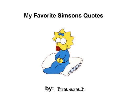 My Favorite Quotes From The Simpsons