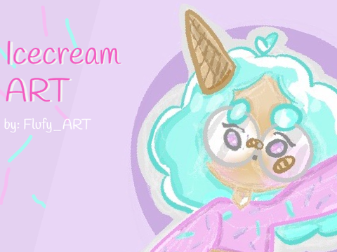 Ice-cream themed artwork! ❤ | #ART  