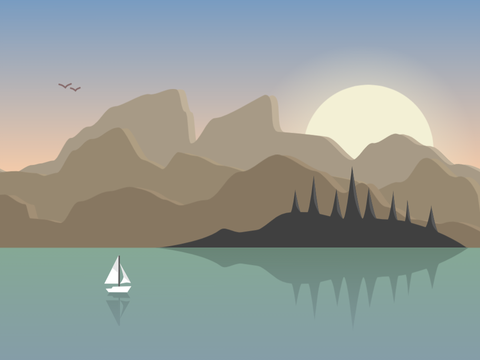 Vector landscape #art