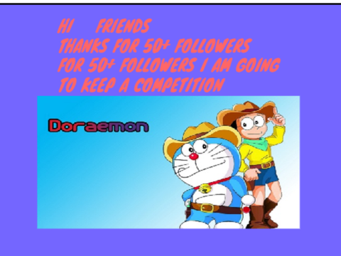 MY 50+ FOLLOWERS COMPETITION