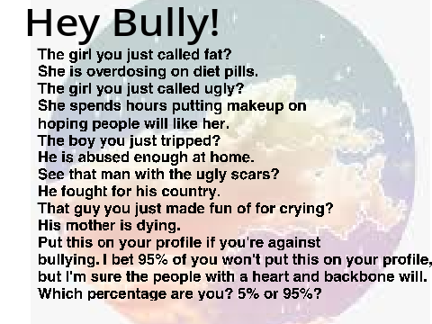 Attention: Help us stop bulling and remix