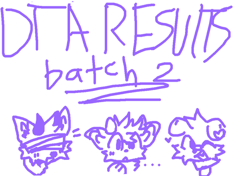 DTA RESULTS - BATCH 2