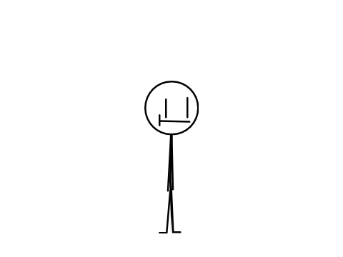 StickPerson eats a popsicle