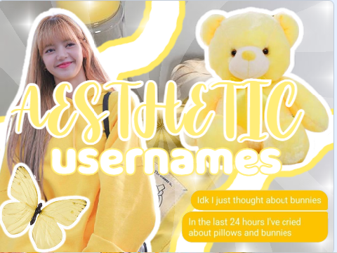 ✉ aesthetic usernames