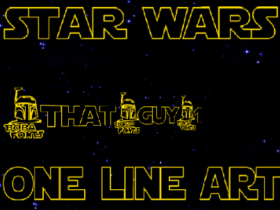 Star wars ll Line Art
