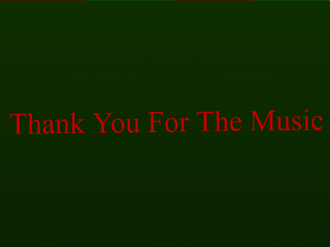 Thank You for the Music! {} A Final Collab [and my last meme]